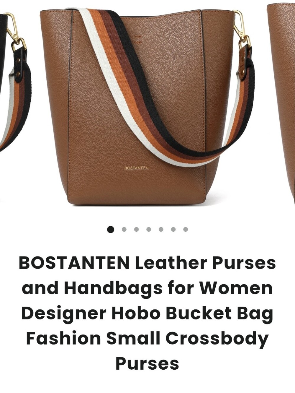NWOT.Bostanten Leather Crossbody Bag..